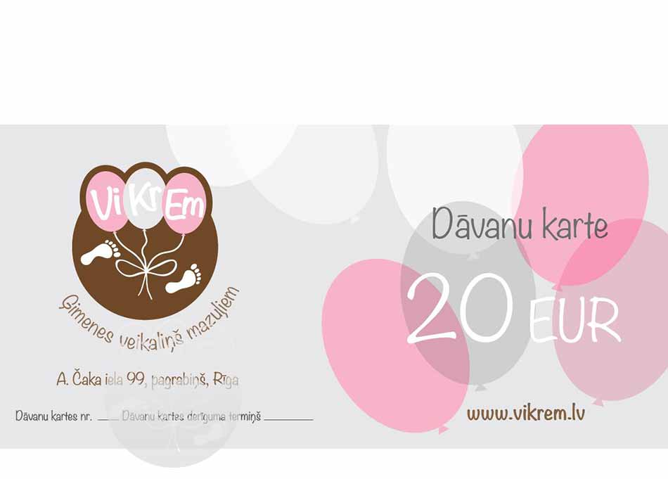 Dāvanu karte 20eiro vērtībā