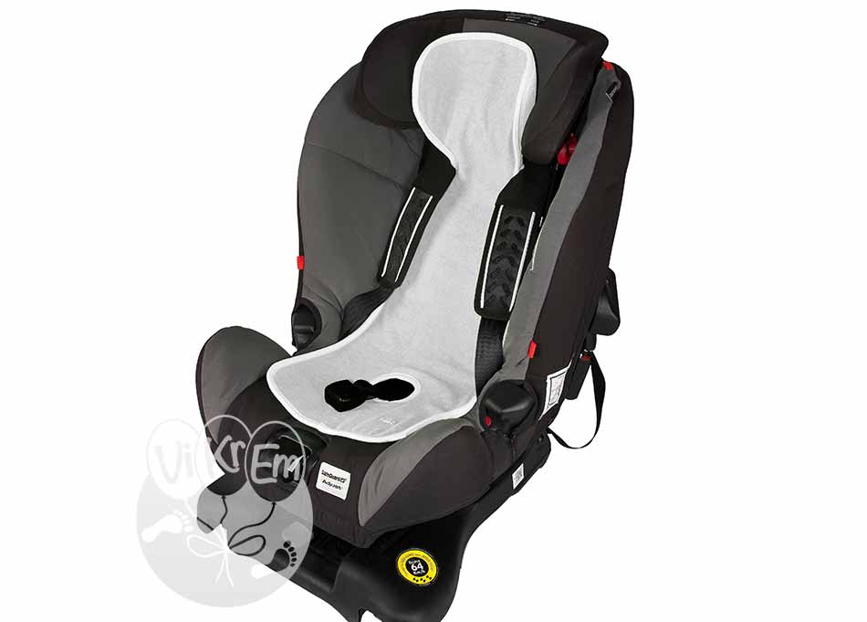 Ieliktnītis autokrēsliņam gaiši pelēks 0-9kg